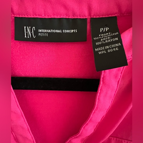 INC International Concepts Women's Split Neck Utility Shirt (Petite) - Picture 4 of 4